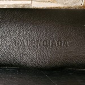 Balenciaga Dark Leather Case For Sunglasses (Glasses Not Included)
